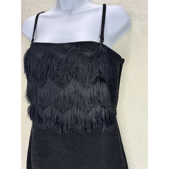 Banana Republic Women's Knit Eyelet Fringe Dress Size 10 - Picture 3 of 14